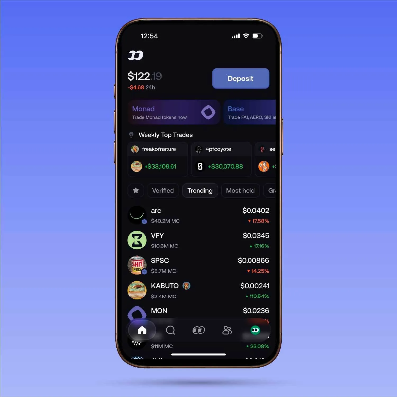 FomoAI app screenshot